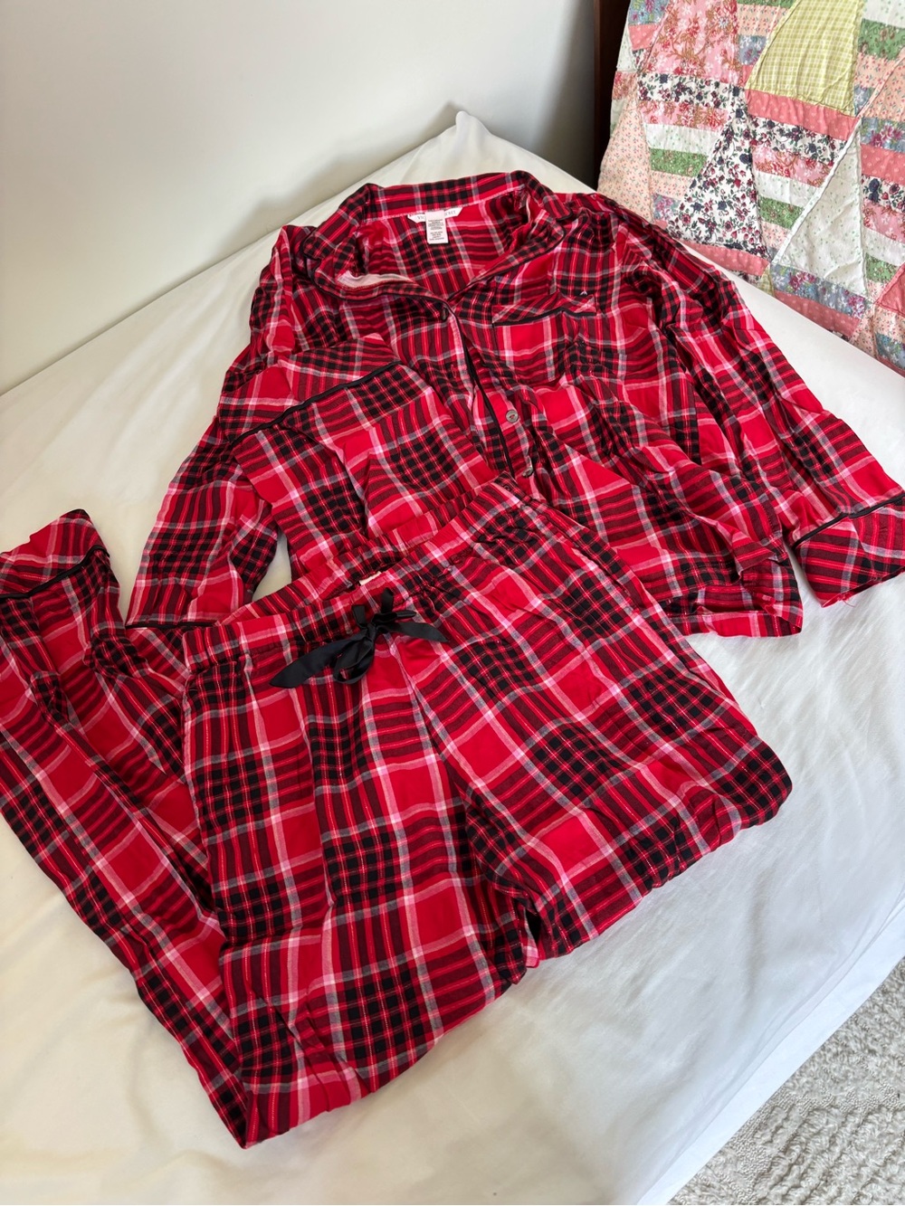 Victoria’s Secret plaid pj set xs